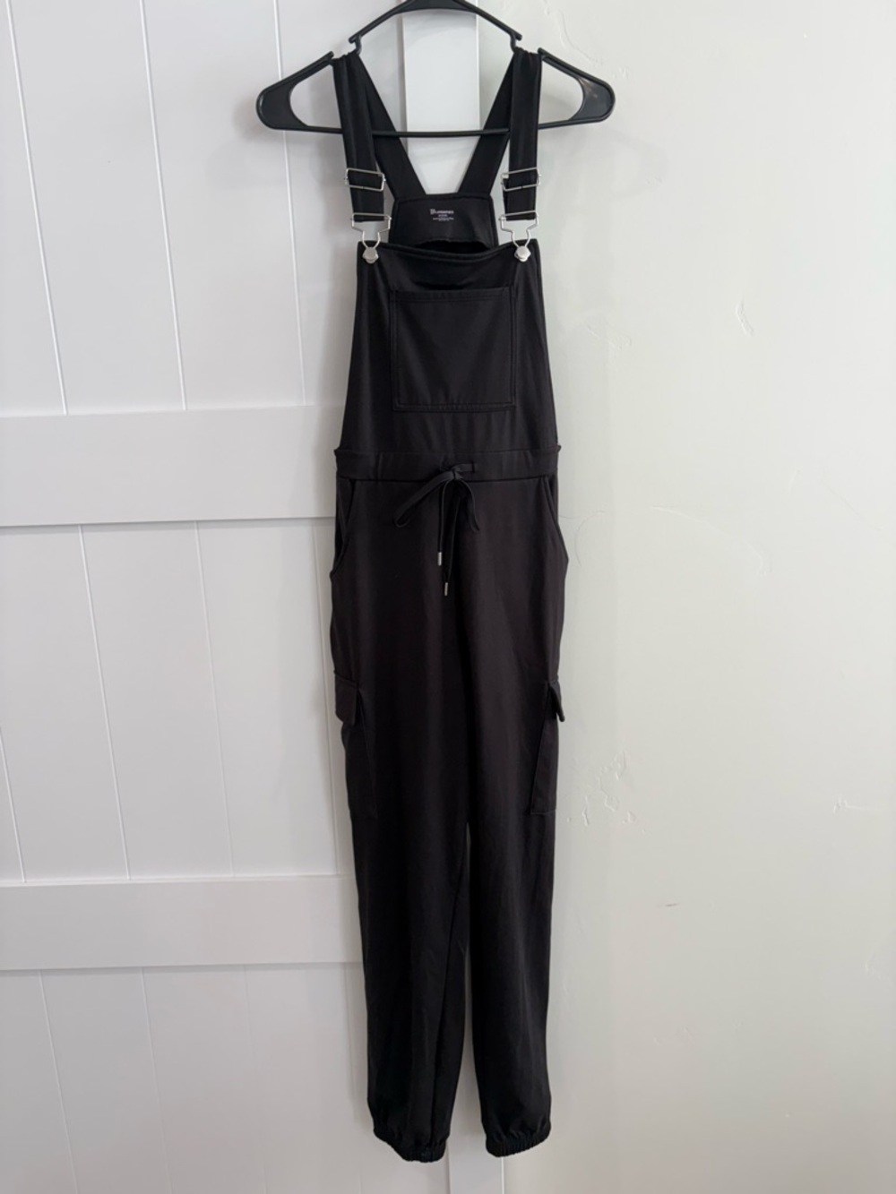 No Boundaries Black Casual Drawstring Overalls Jumpsuit